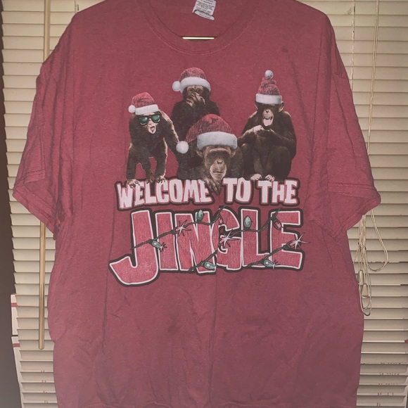 Welcome to the jungle Christmas shirt monkeys - Picture 2 of 5